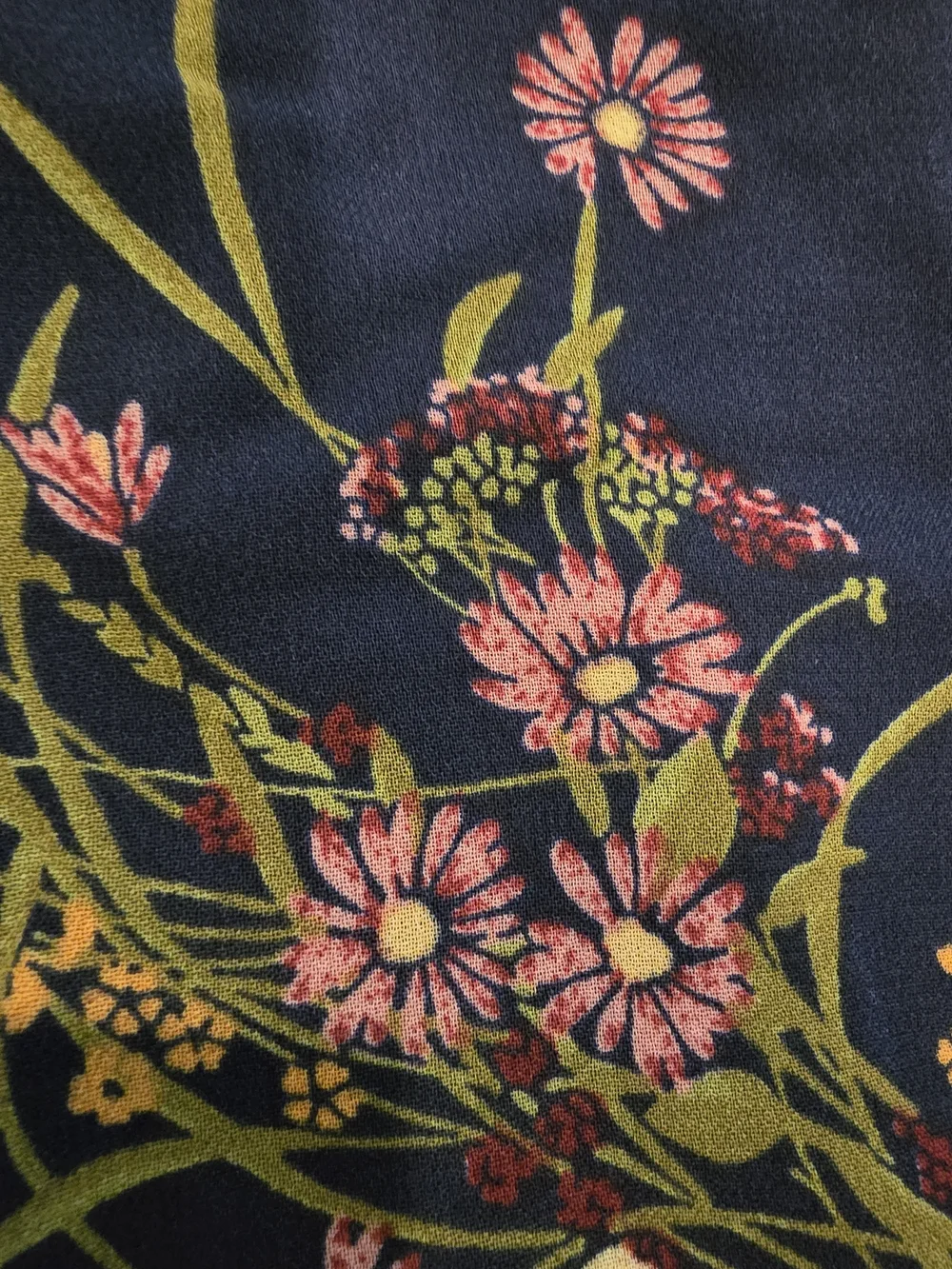 Reformation Christine Navy Floral Tie-Shoulder Mini Dress In Mademoiselle - Picture 5 of 5